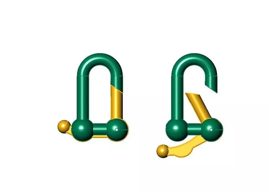 Lock  3mm Ready for 3D printing 3D print model_2