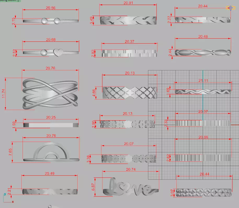 55 Minimal ring 3D print model_1
