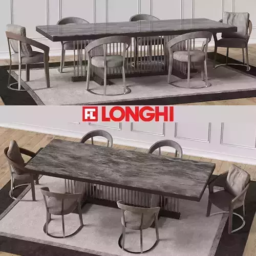 SCHUBERT Marble table FRANCES Chairs 3D model