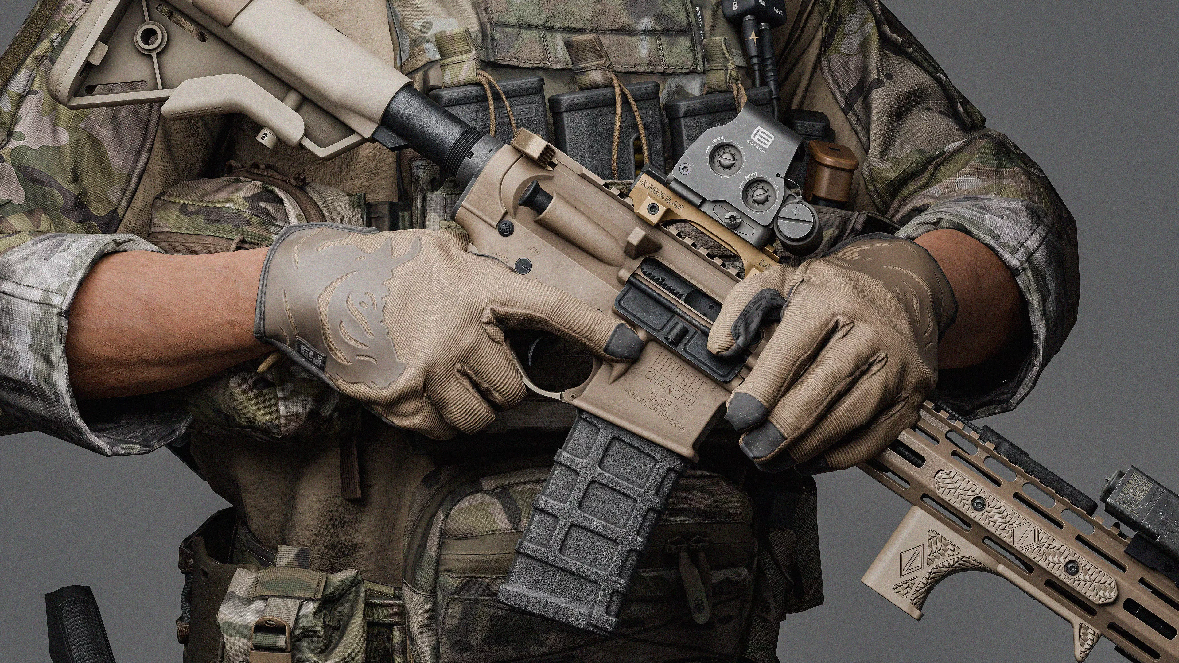 PIG FDT DELTA GLOVES Low-poly 3D model_3