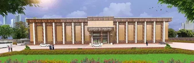 building golden glass