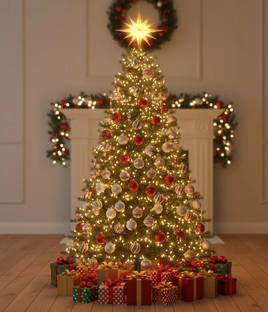 Festive Christmas Tree 3D model_5