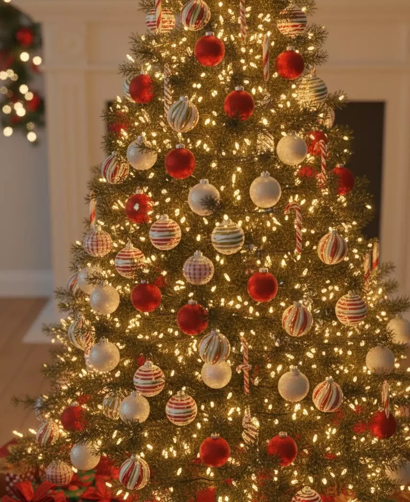 Festive Christmas Tree 3D model_2