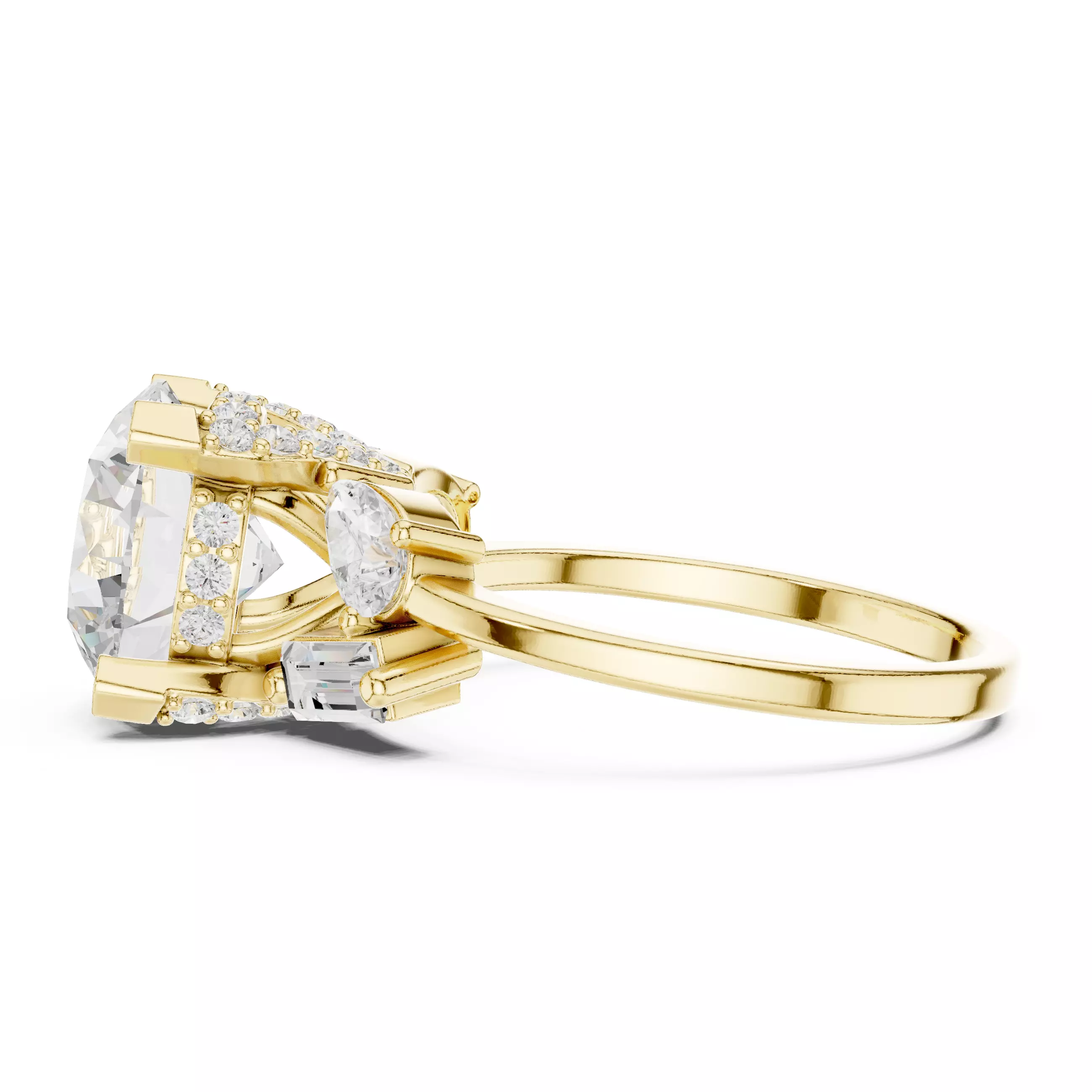 Prime Solitaire Ring 3dm stl renders animation videos details 3D print model_12