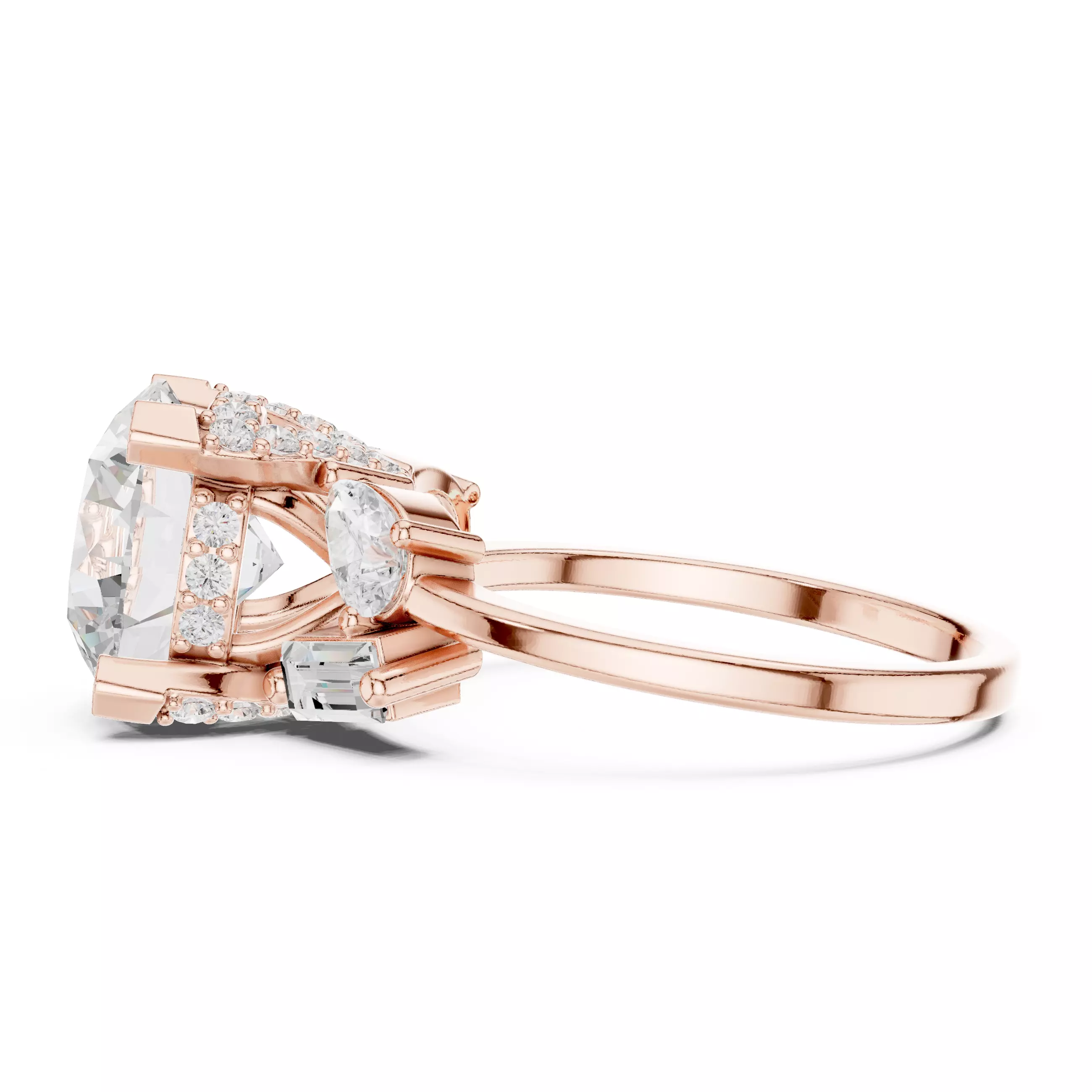 Prime Solitaire Ring 3dm stl renders animation videos details 3D print model_5