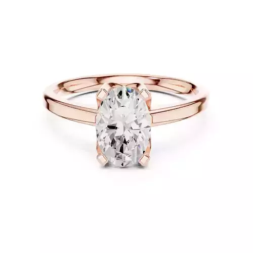 Oval Solitaire Ring 3dm stl renders animation videos