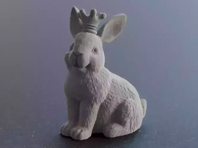 Royal Bunny with Crown STL