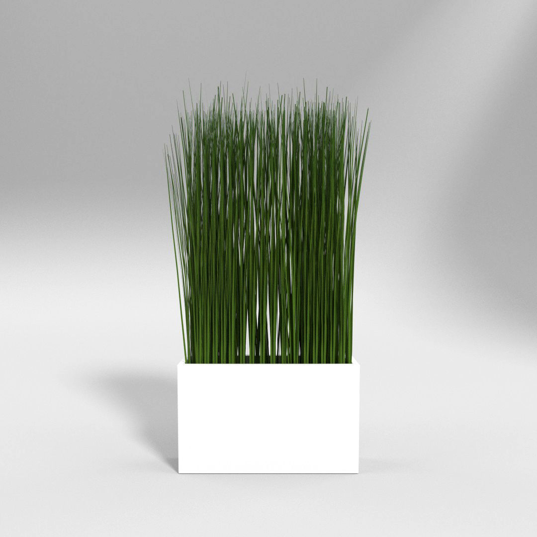 Grass in a Vase 3D model_2