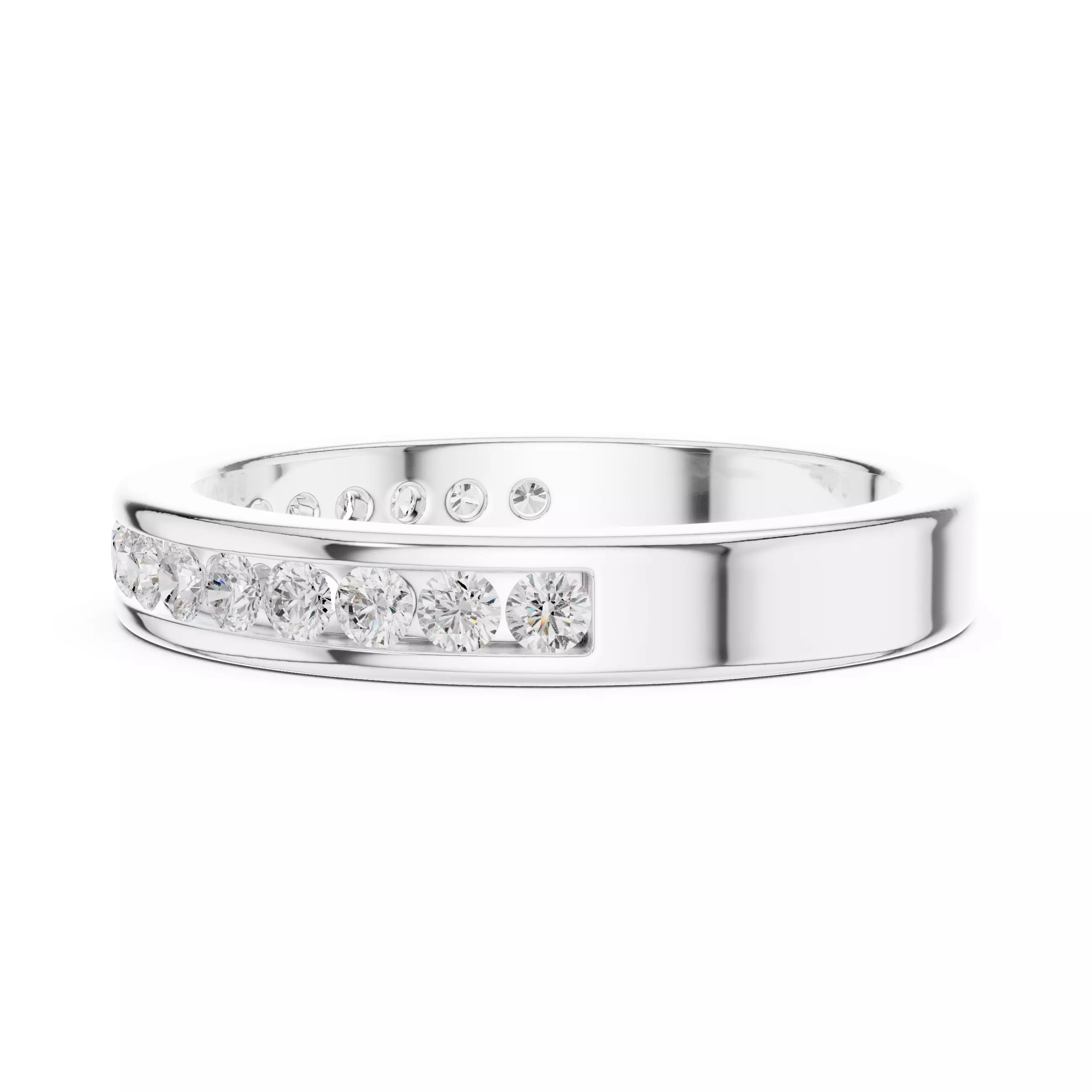 Eternity Band Ring 3dm stl renders animation videos details 3D print model_8