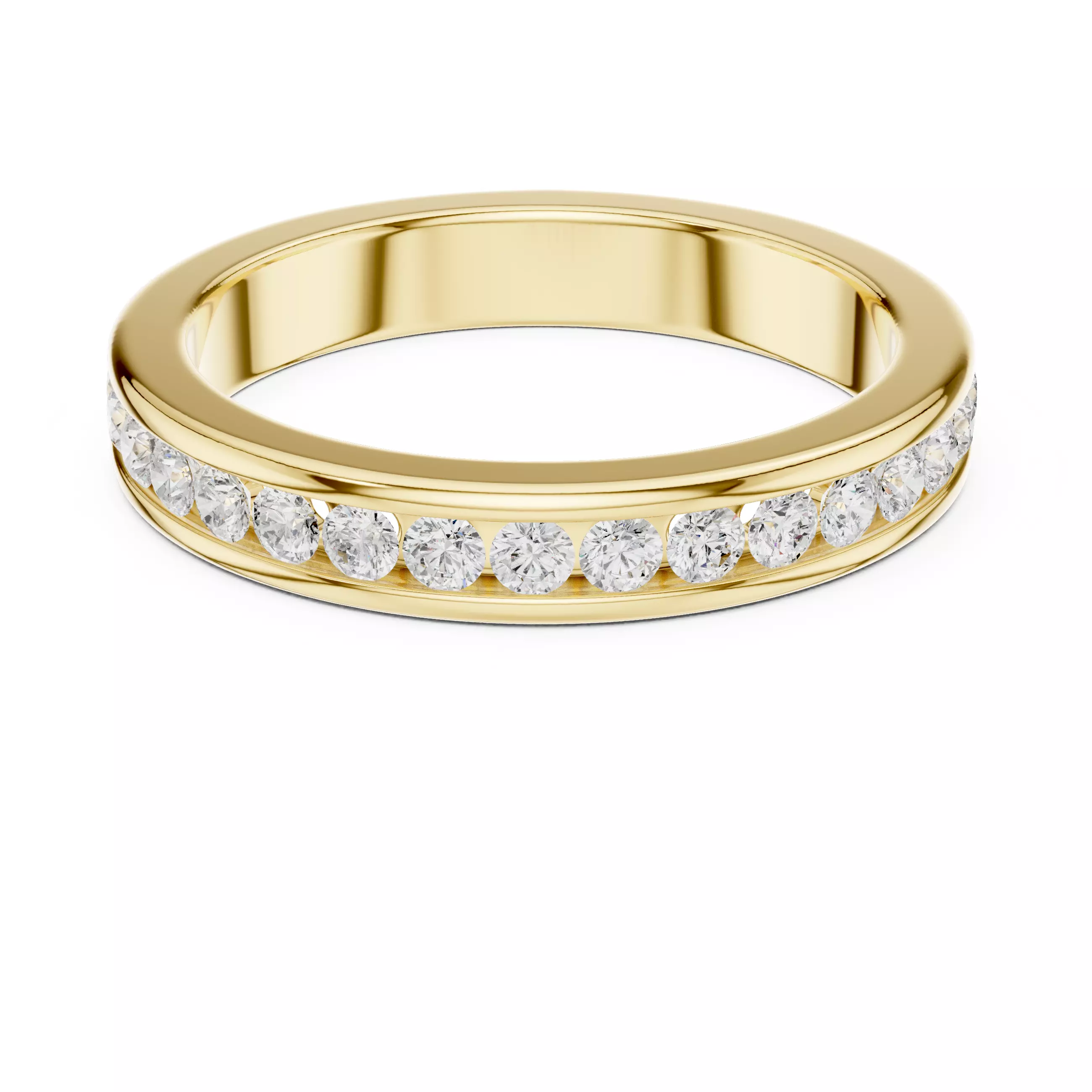 Eternity Band Ring 3dm stl renders animation videos details 3D print model_13