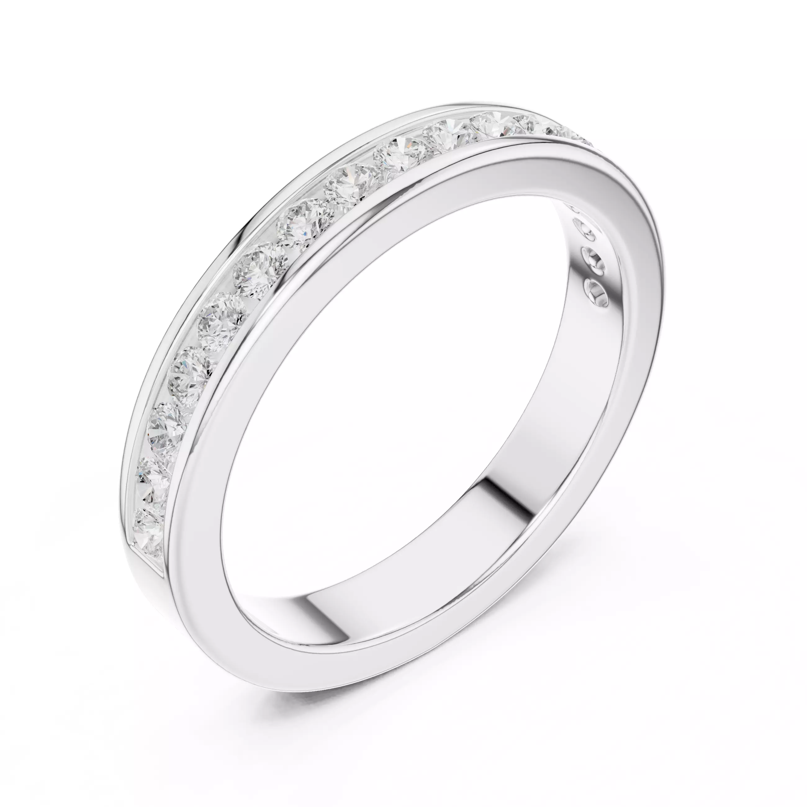 Eternity Band Ring 3dm stl renders animation videos details 3D print model_7