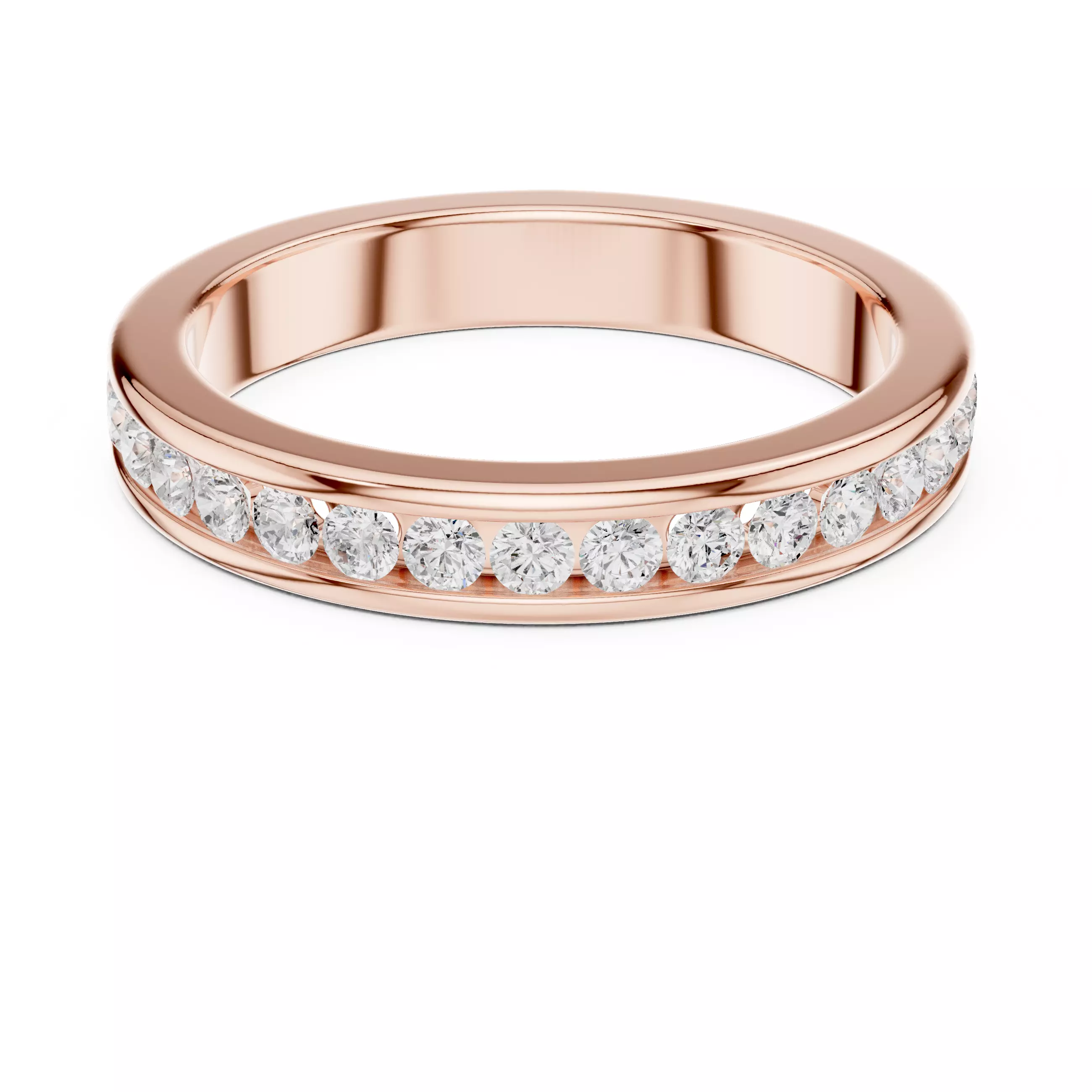 Eternity Band Ring 3dm stl renders animation videos details 3D print model_0