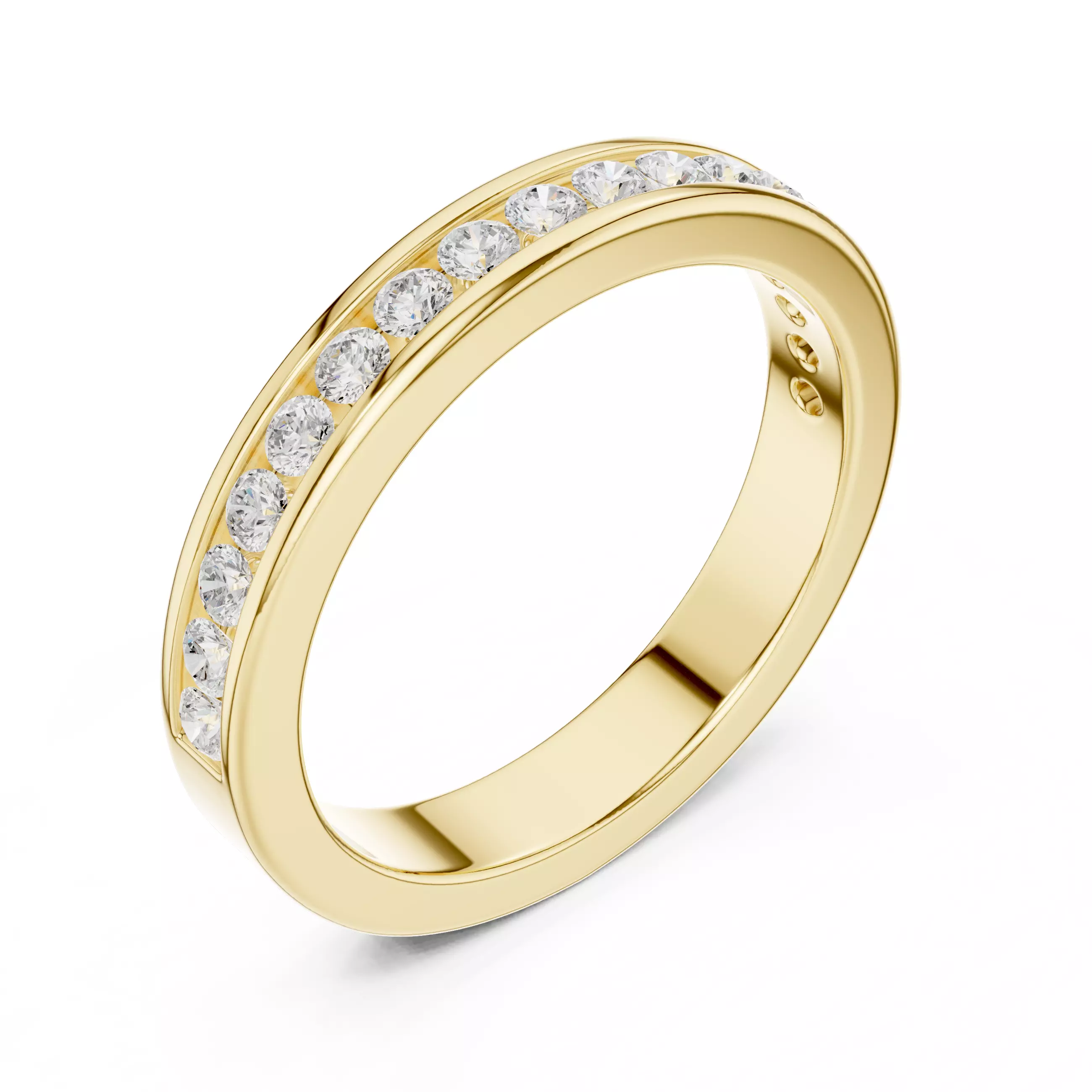 Eternity Band Ring 3dm stl renders animation videos details 3D print model_11