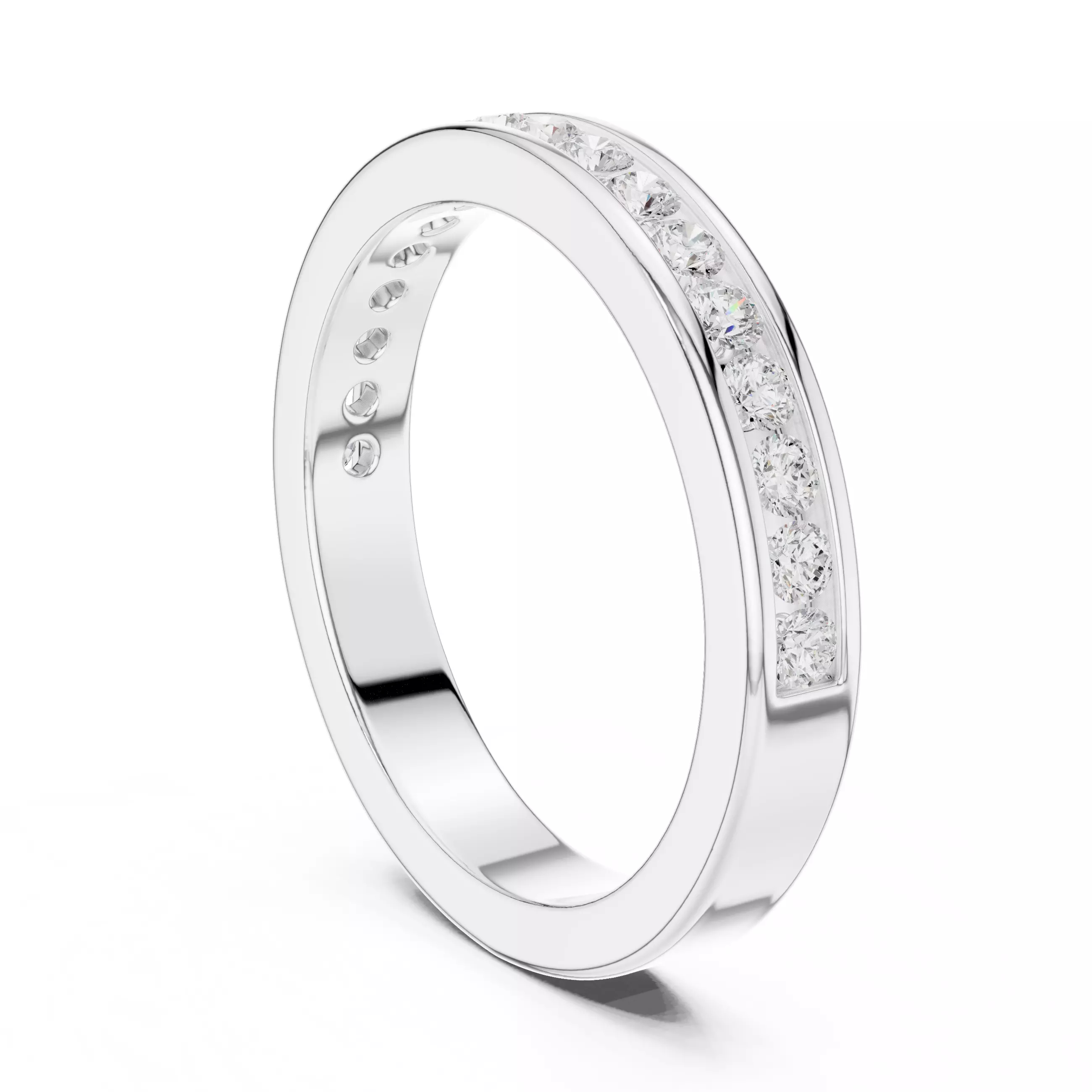 Eternity Band Ring 3dm stl renders animation videos details 3D print model_6