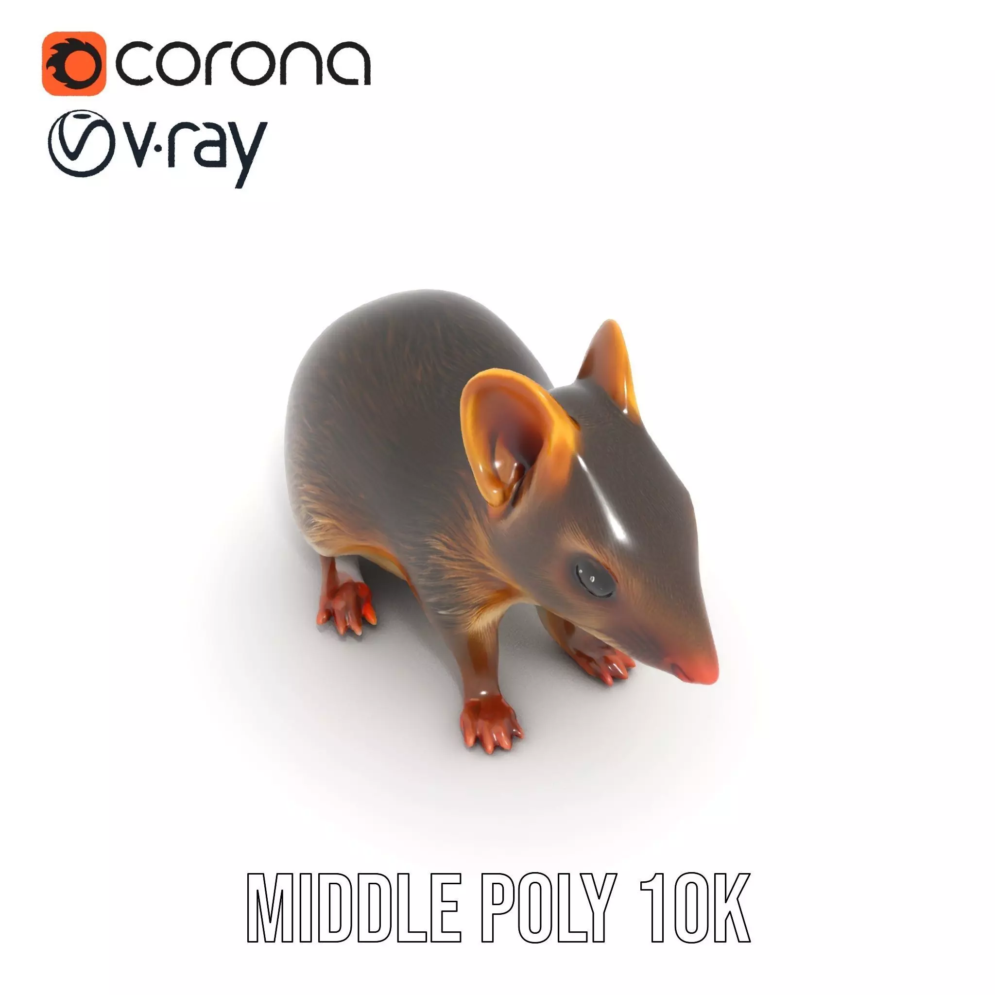 Desert Jerboa model pack Low-poly 3D model_5