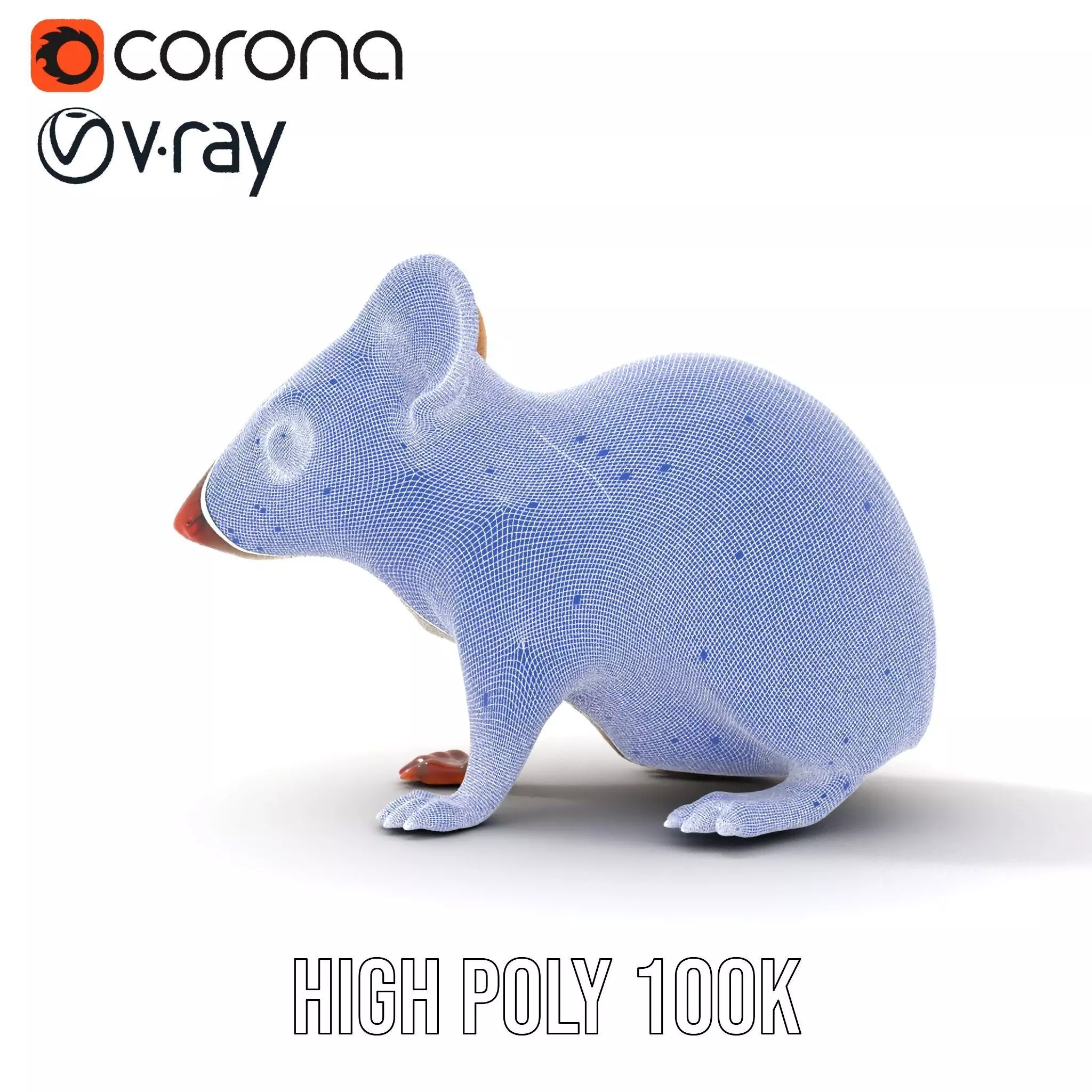 Desert Jerboa model pack Low-poly 3D model_31