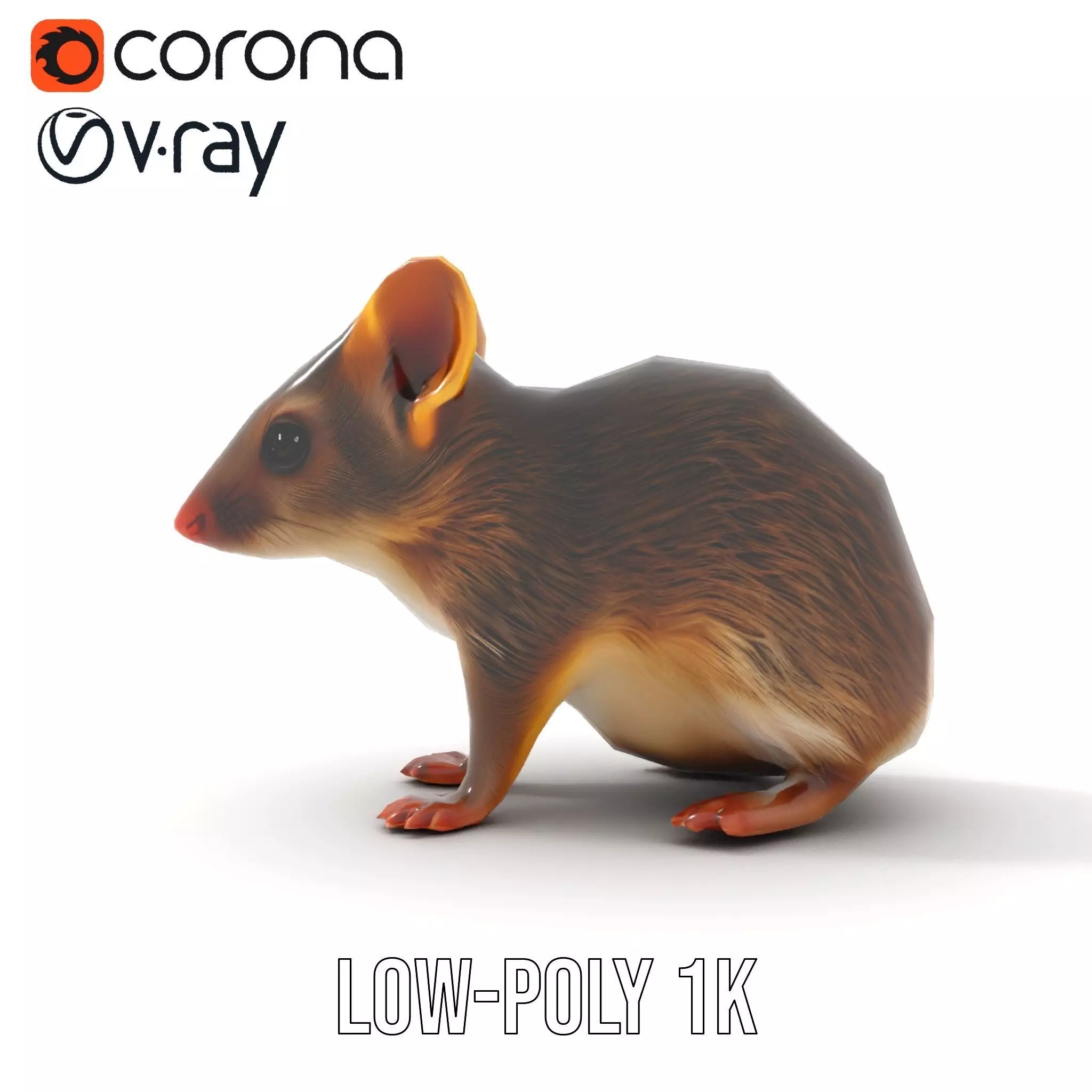 Desert Jerboa model pack Low-poly 3D model_25