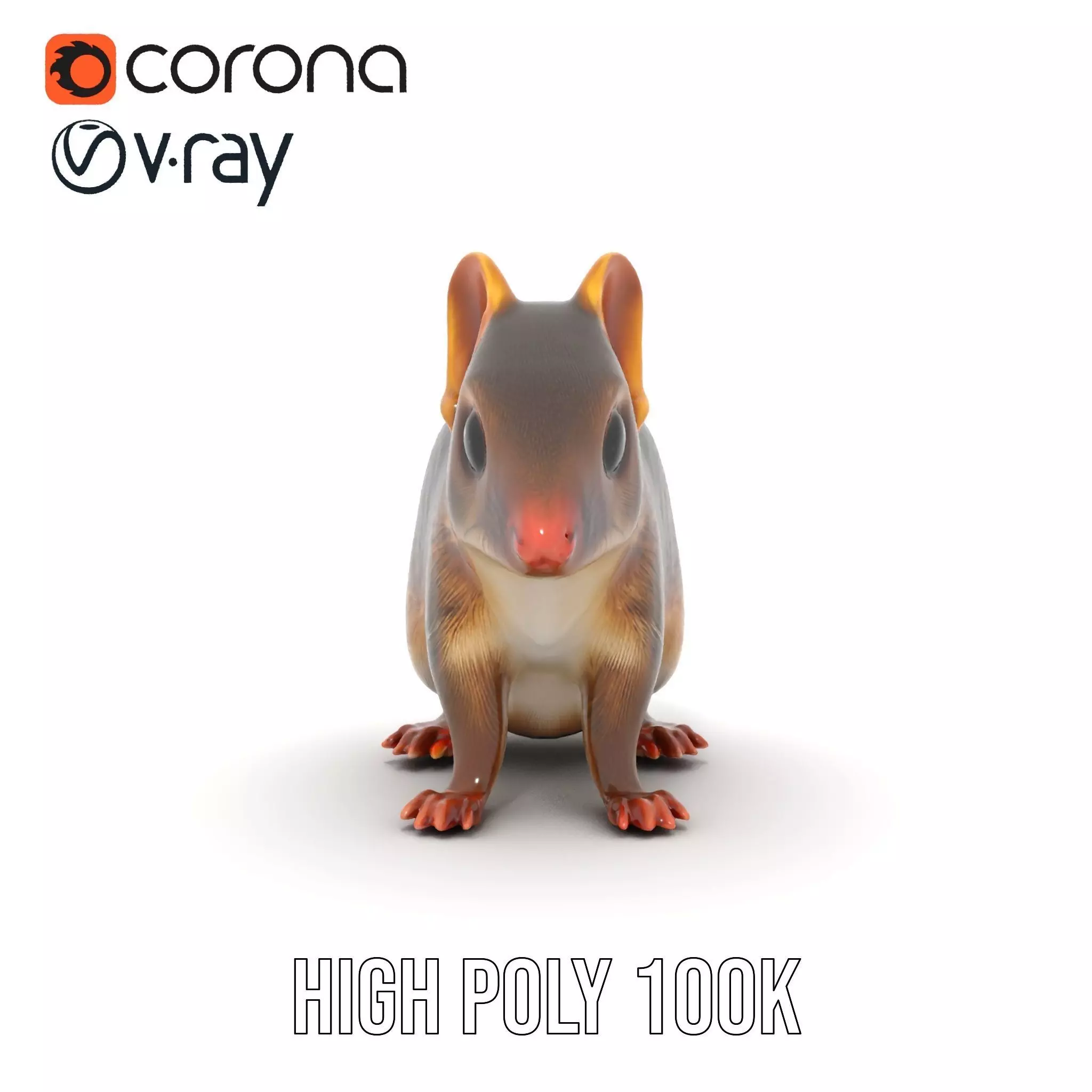 Desert Jerboa model pack Low-poly 3D model_32