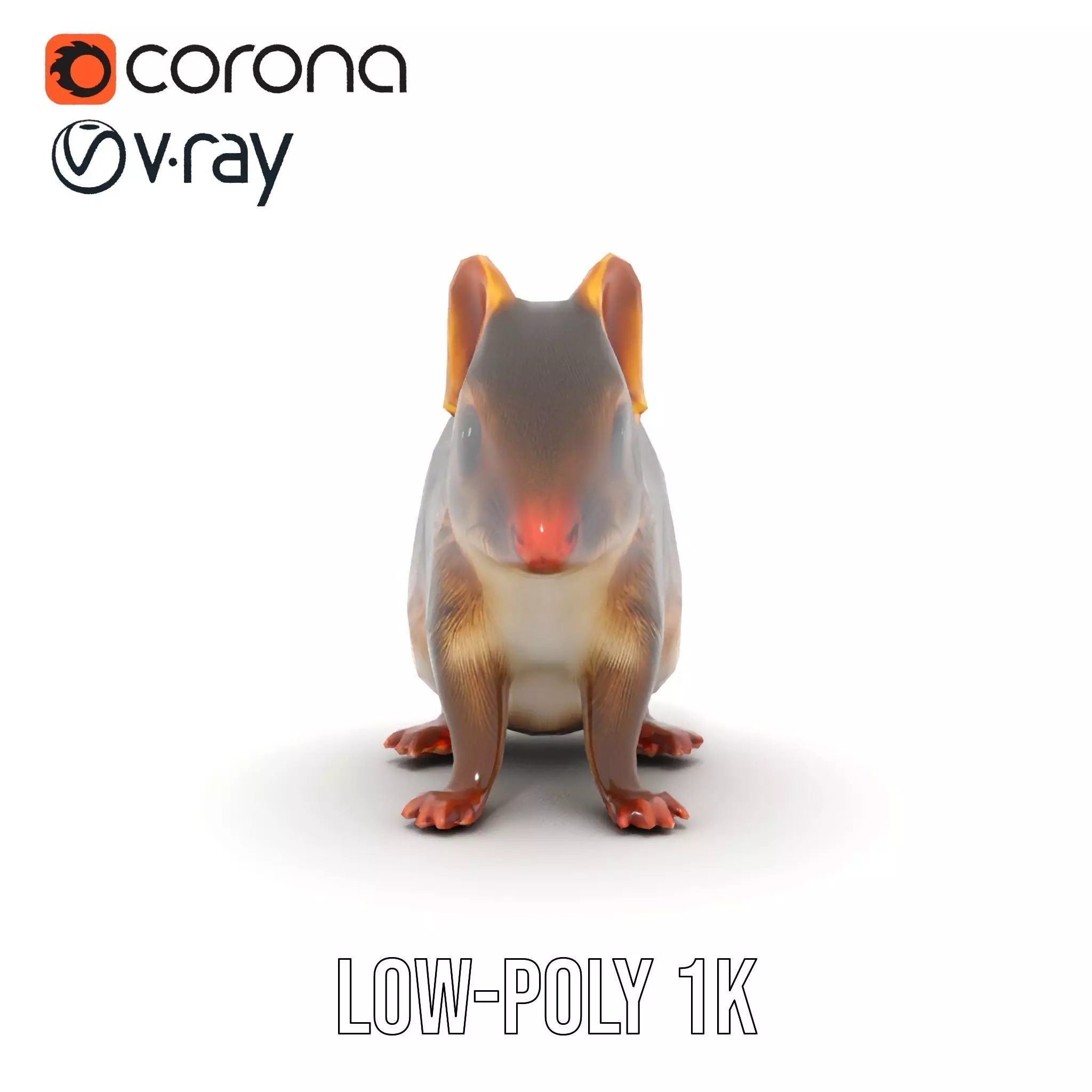 Desert Jerboa model pack Low-poly 3D model_12