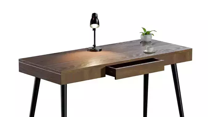 Office Desk 3D model 2