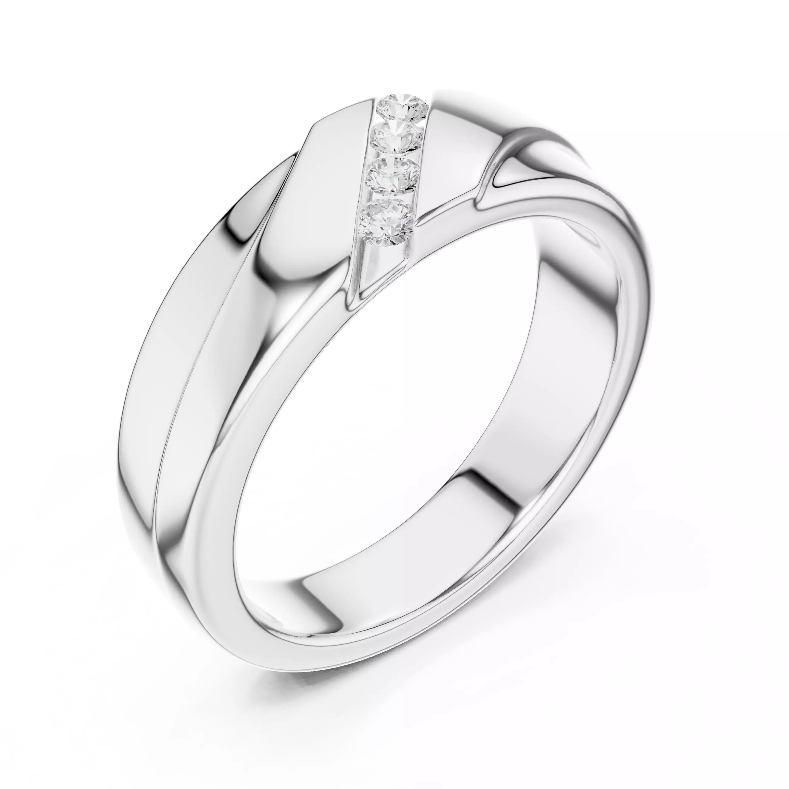 Eternity Band Ring 3dm stl renders animation videos details 3D print model_7