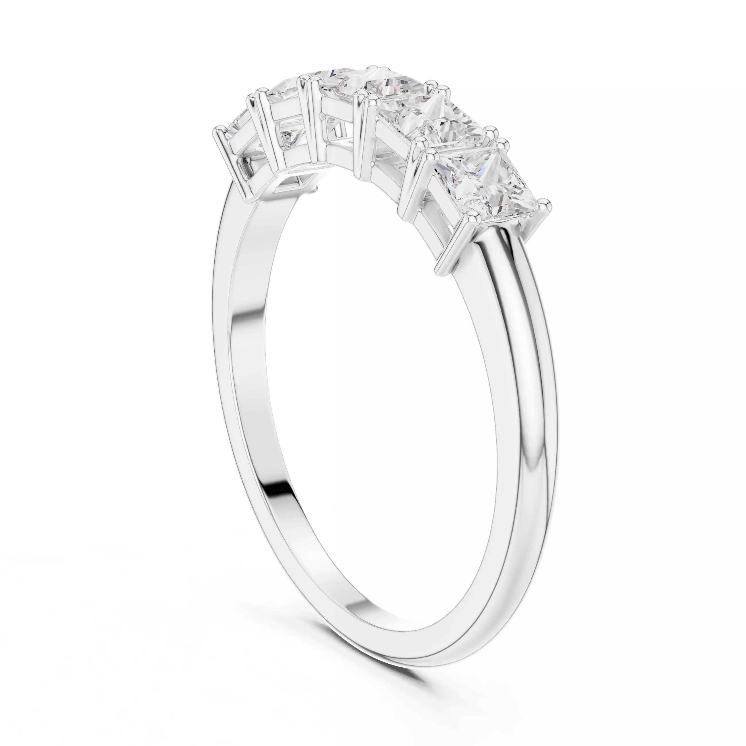 5 Princess Band Ring 3dm stl renders animation videos 3D print model_6