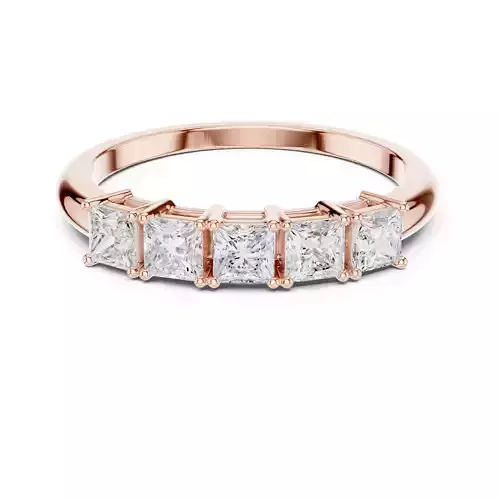 5 Princess Band Ring 3dm stl renders animation videos