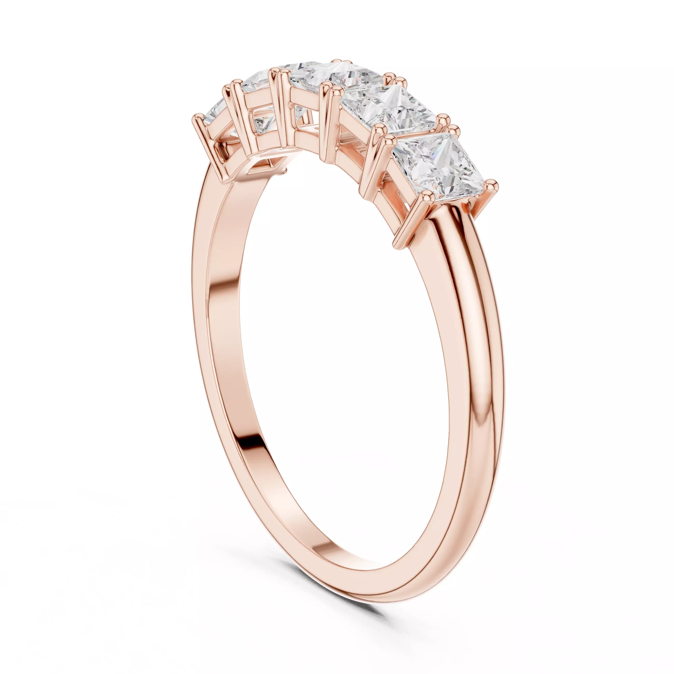 5 Princess Band Ring 3dm stl renders animation videos 3D print model_3