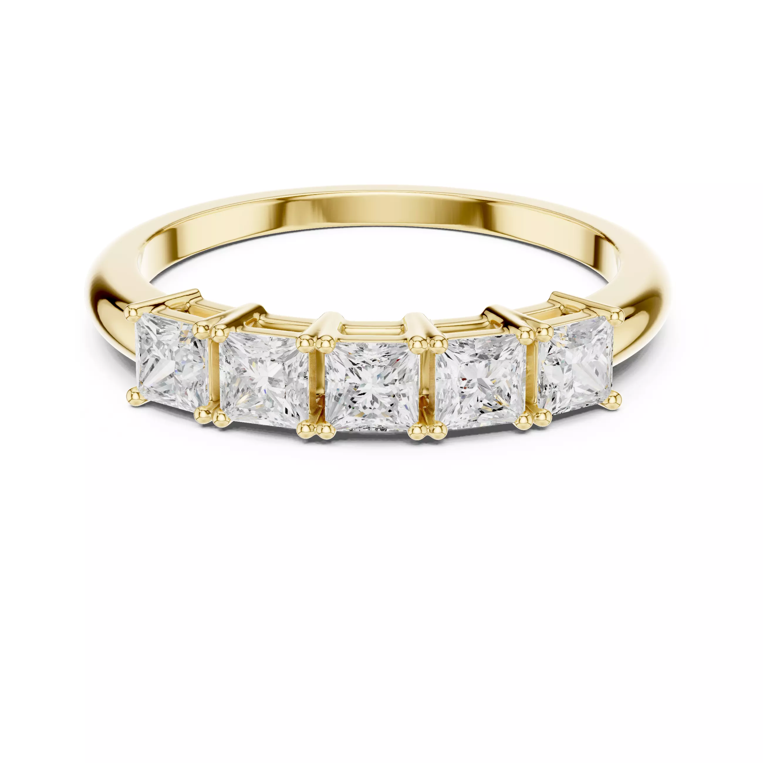 5 Princess Band Ring 3dm stl renders animation videos 3D print model_13