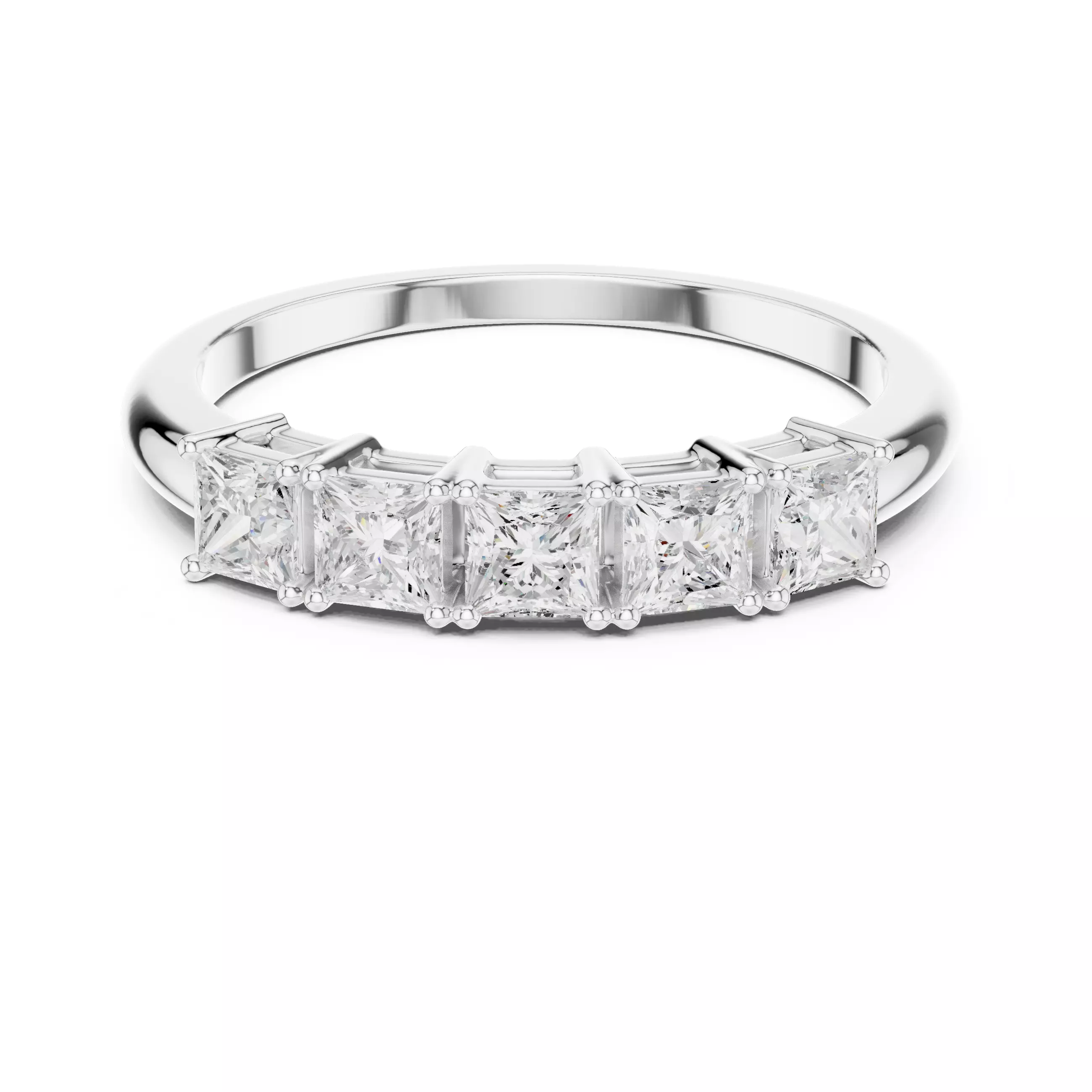 5 Princess Band Ring 3dm stl renders animation videos 3D print model_9