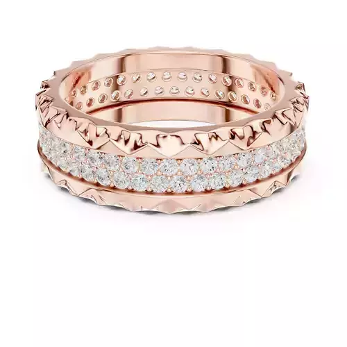 Dual Line Eternity Band Ring 3dm stl renders animation videos