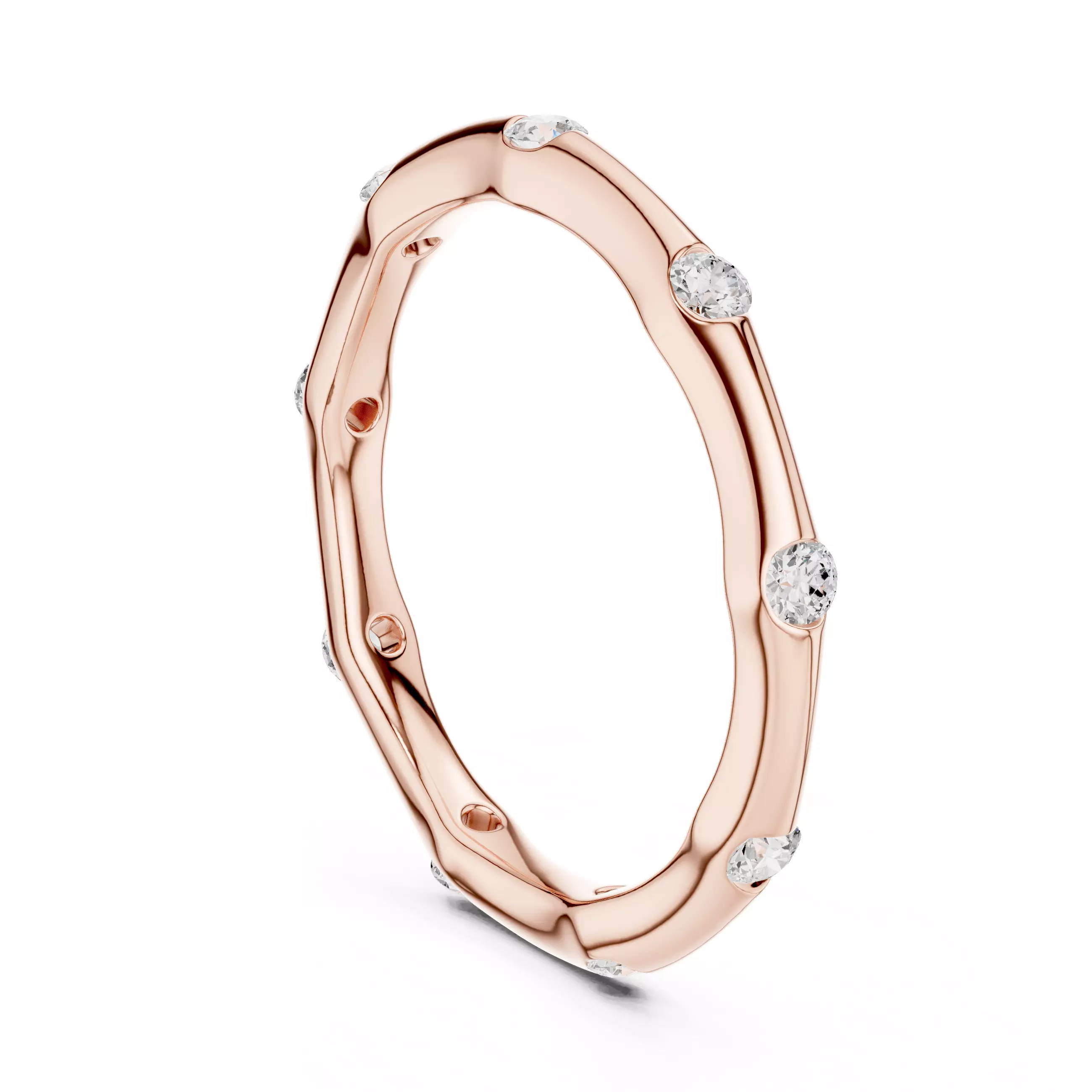 Eternity Band Ring 3dm stl renders animation videos details 3D print model_3