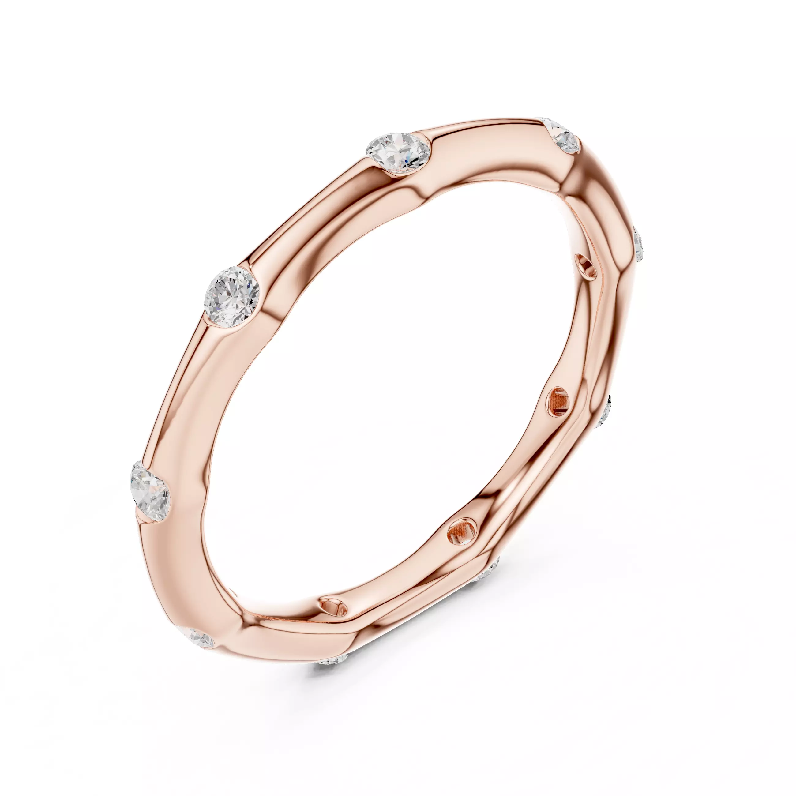 Eternity Band Ring 3dm stl renders animation videos details 3D print model_4