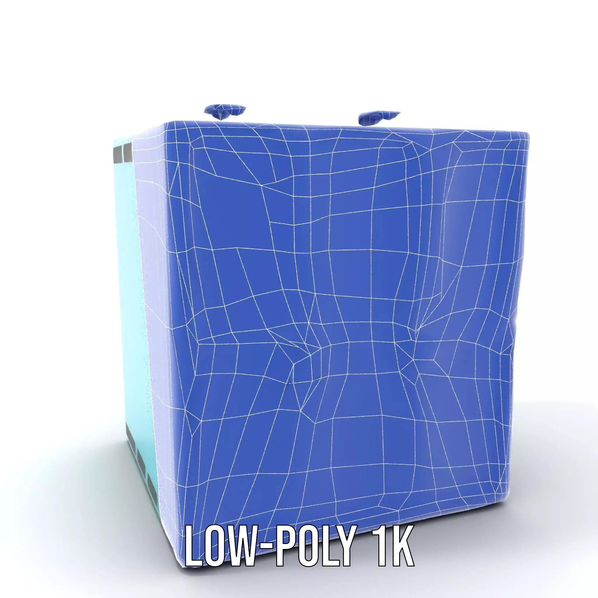 Teal Data Server model pack Low-poly 3D model_22