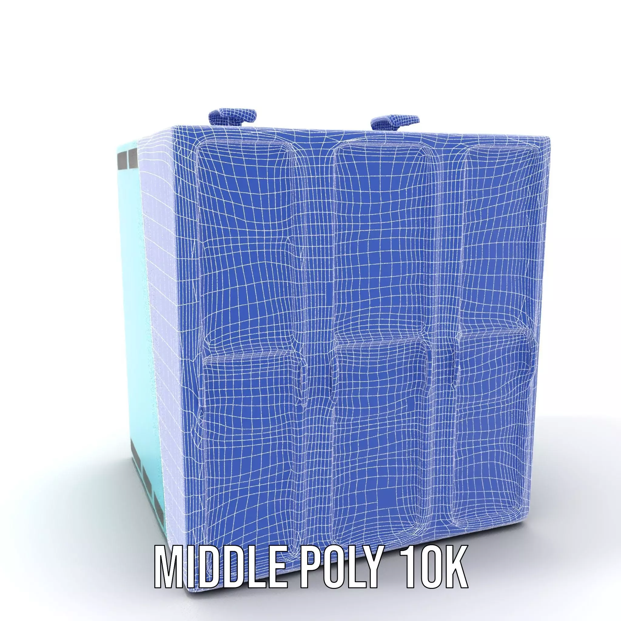 Teal Data Server model pack Low-poly 3D model_29