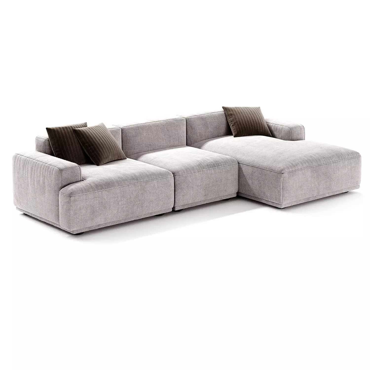 Muuto Connect Soft Modular Sofa 3 Seater 3D model_1