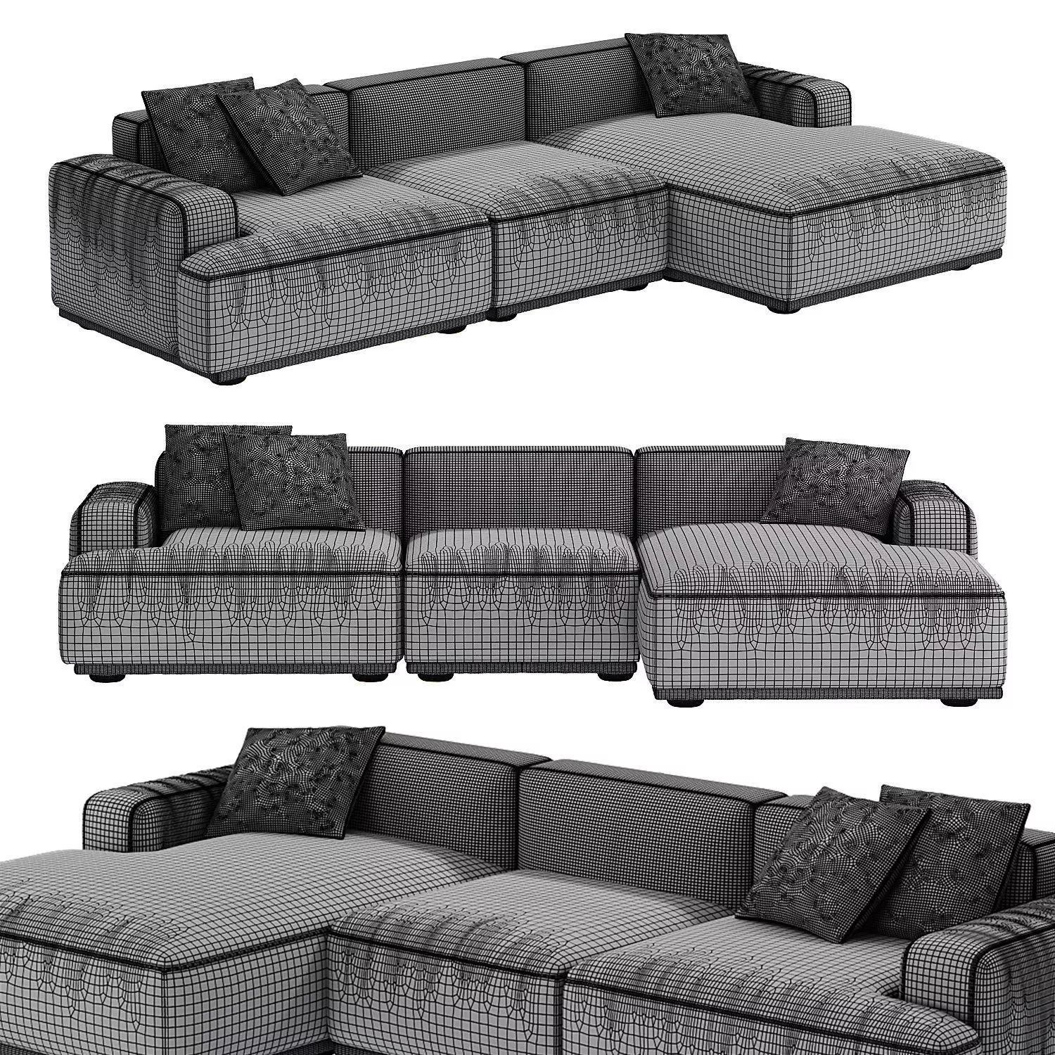 Muuto Connect Soft Modular Sofa 3 Seater 3D model_5