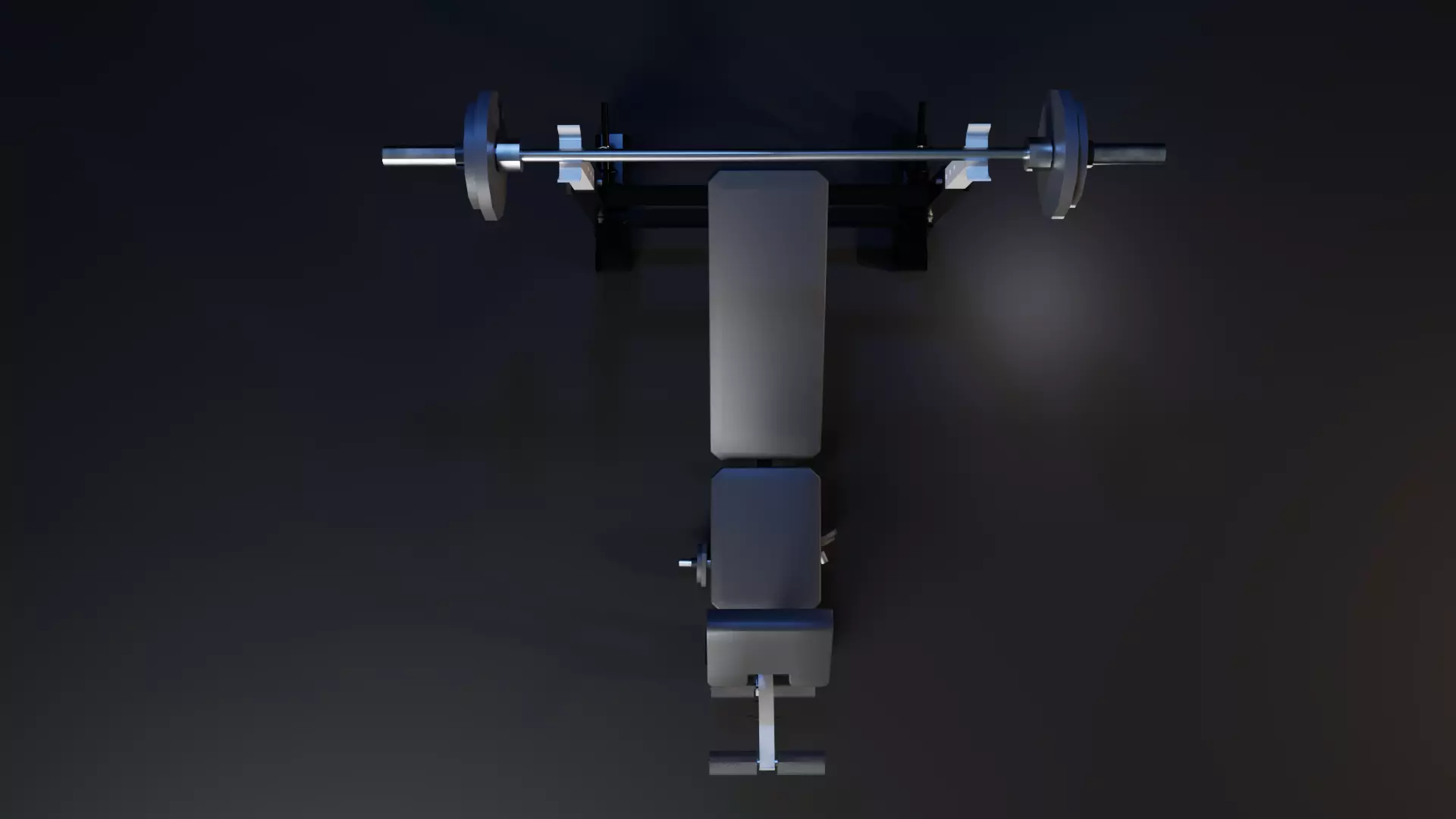 Weight Bench 3D model_2