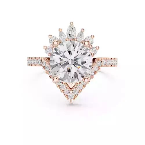 Tiara Solitaire Ring 3dm stl renders animation videos details