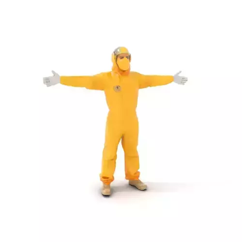 Protective Yellow Suit model pack Low-poly 3D model