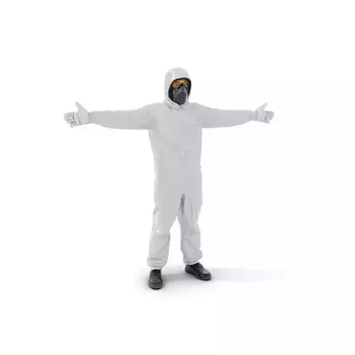 Silver Hazmat Suit model pack