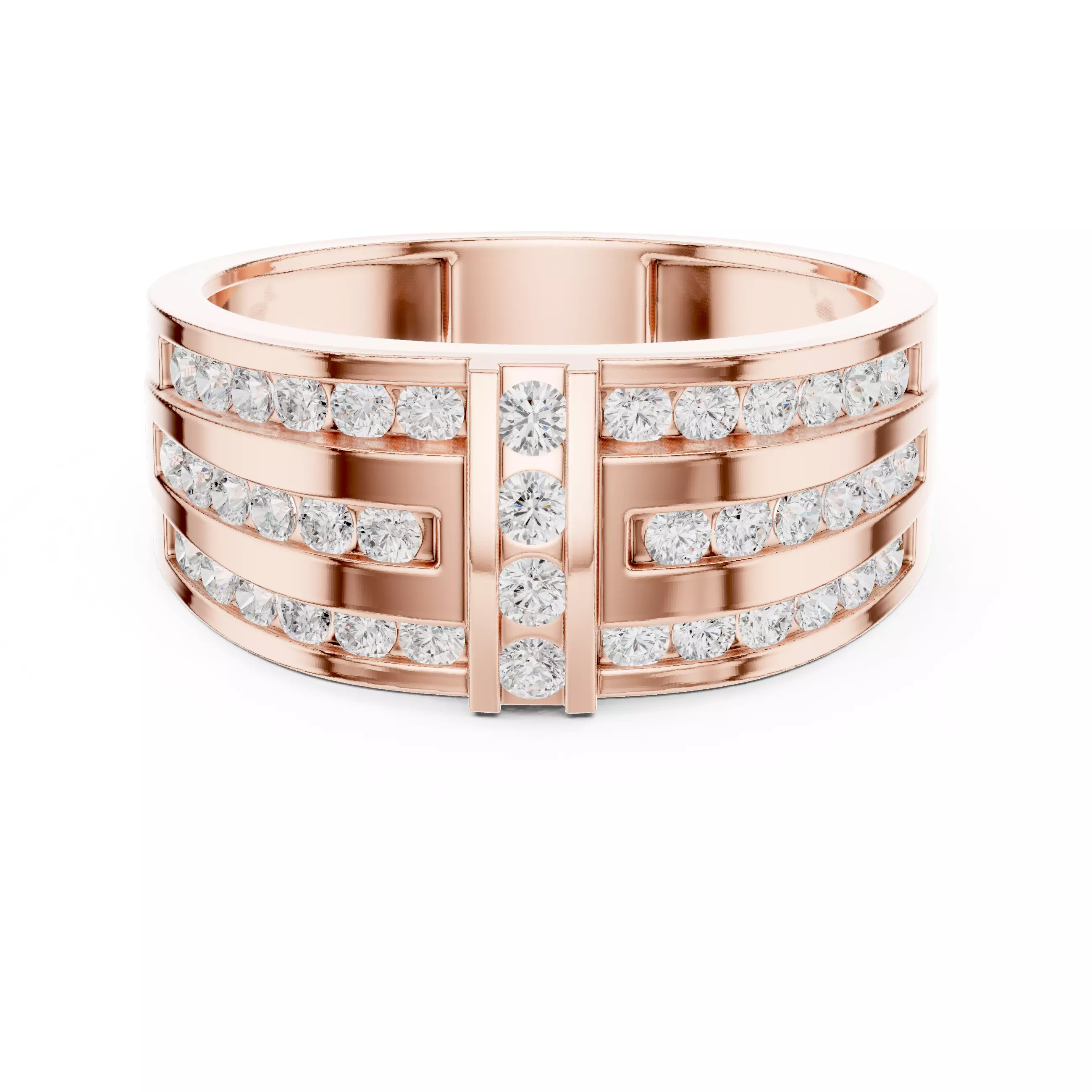 Mens Eternity Band Ring 3dm stl renders animation videos 3D print model