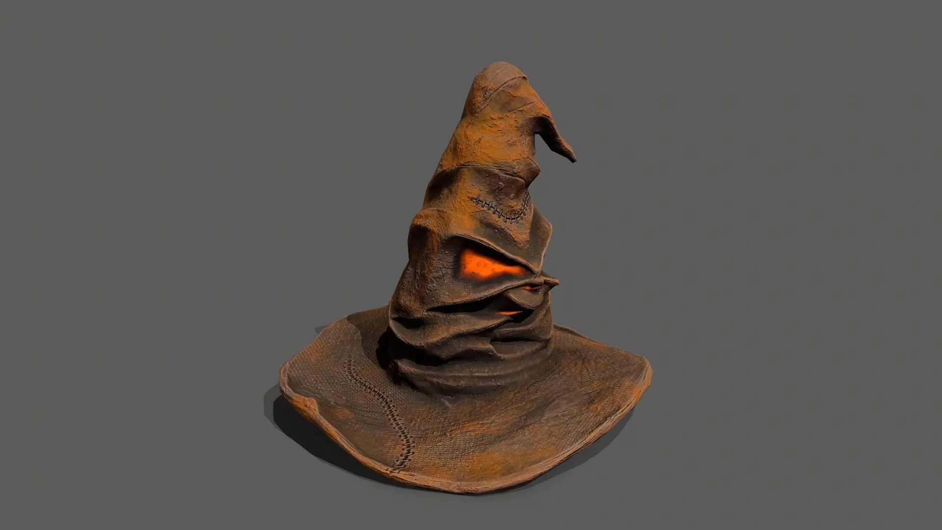 Halloween Hat Low-poly 3D model_7