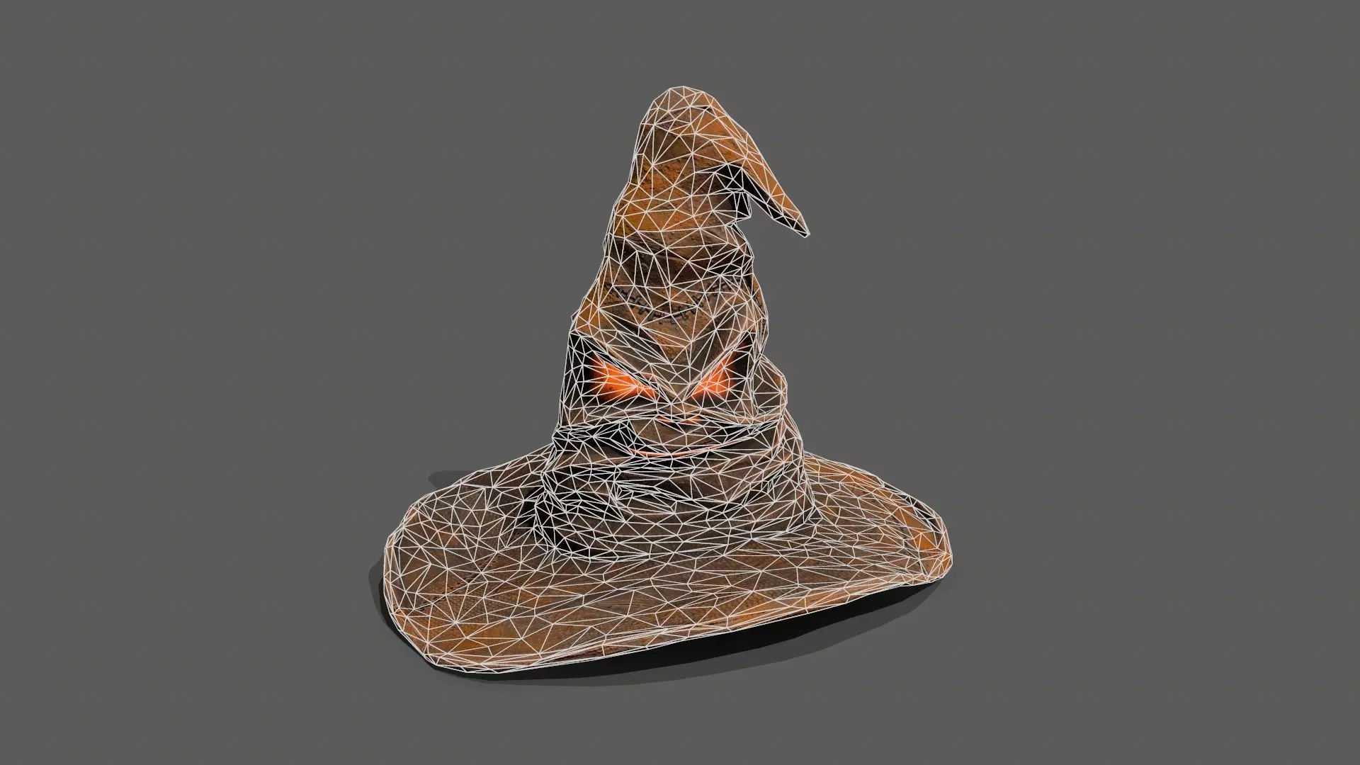 Halloween Hat Low-poly 3D model_11