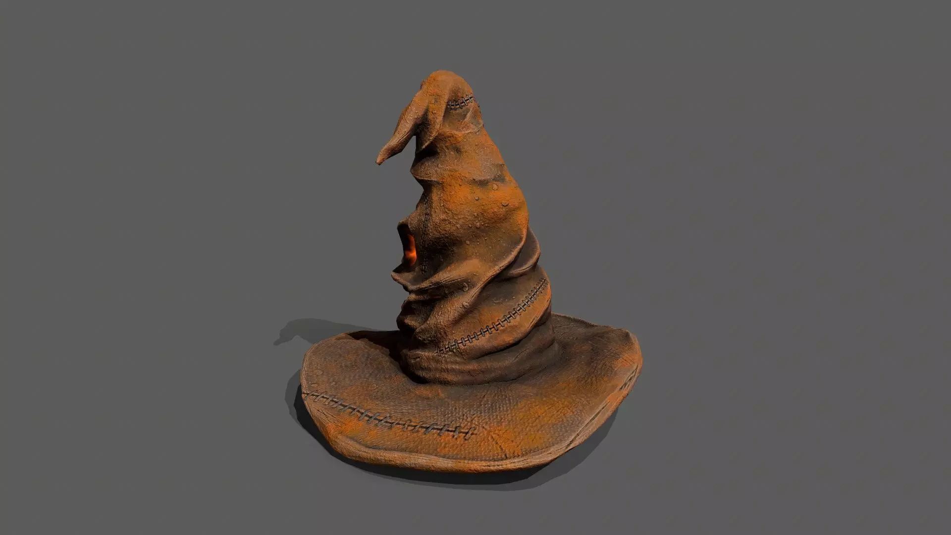 Halloween Hat Low-poly 3D model_4