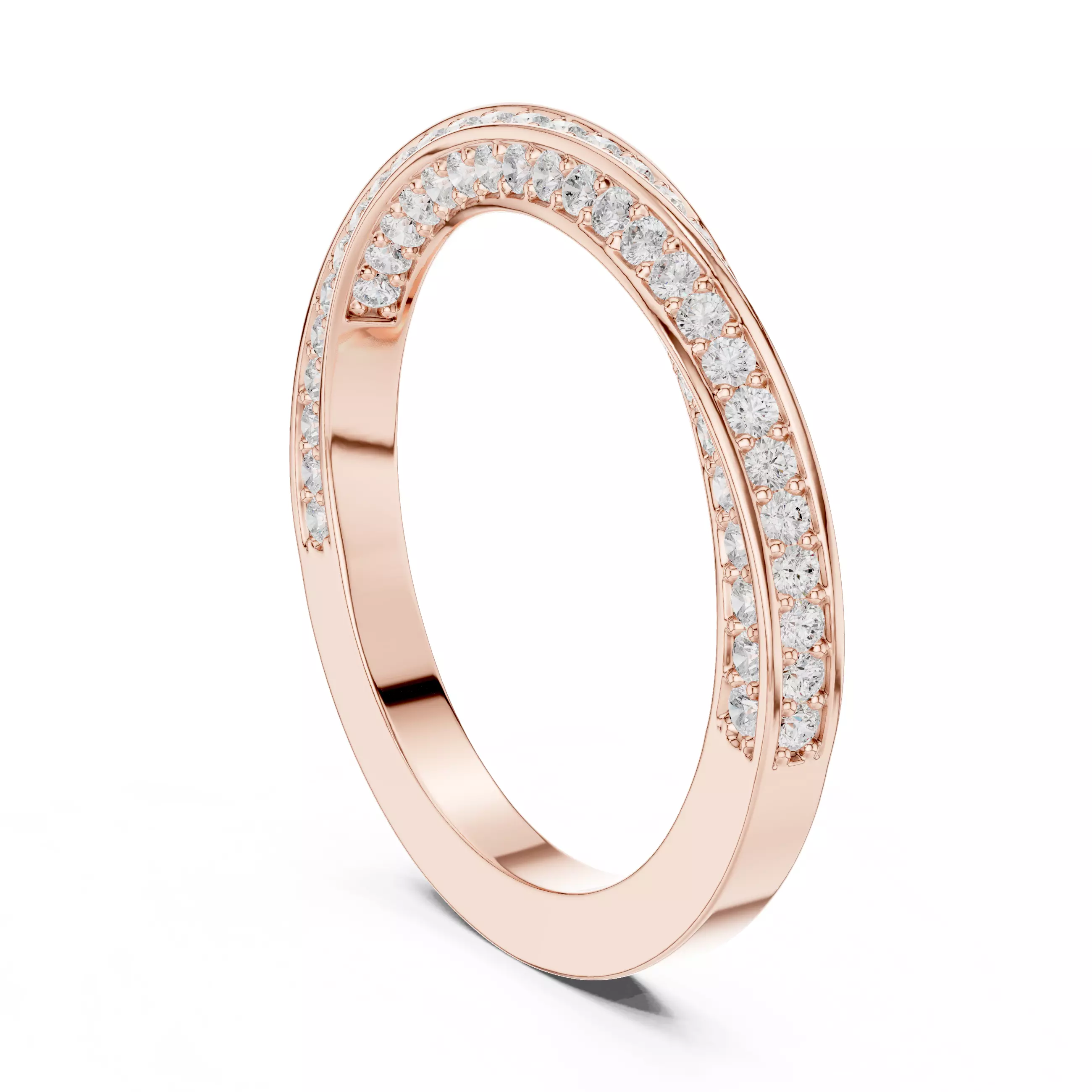 Twisted Eternity Band Ring 3dm stl renders animation videos 3D print model_3