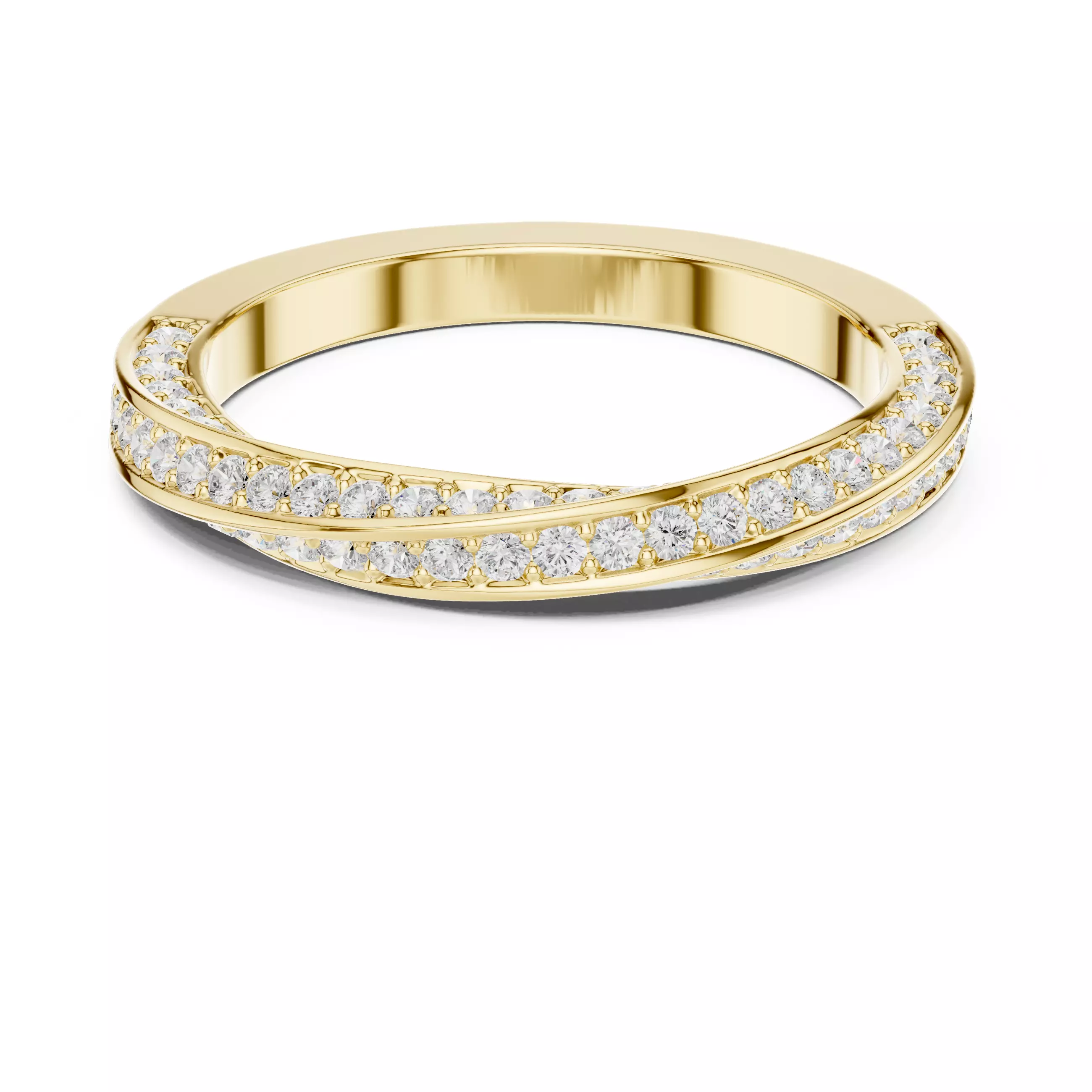 Twisted Eternity Band Ring 3dm stl renders animation videos 3D print model_13