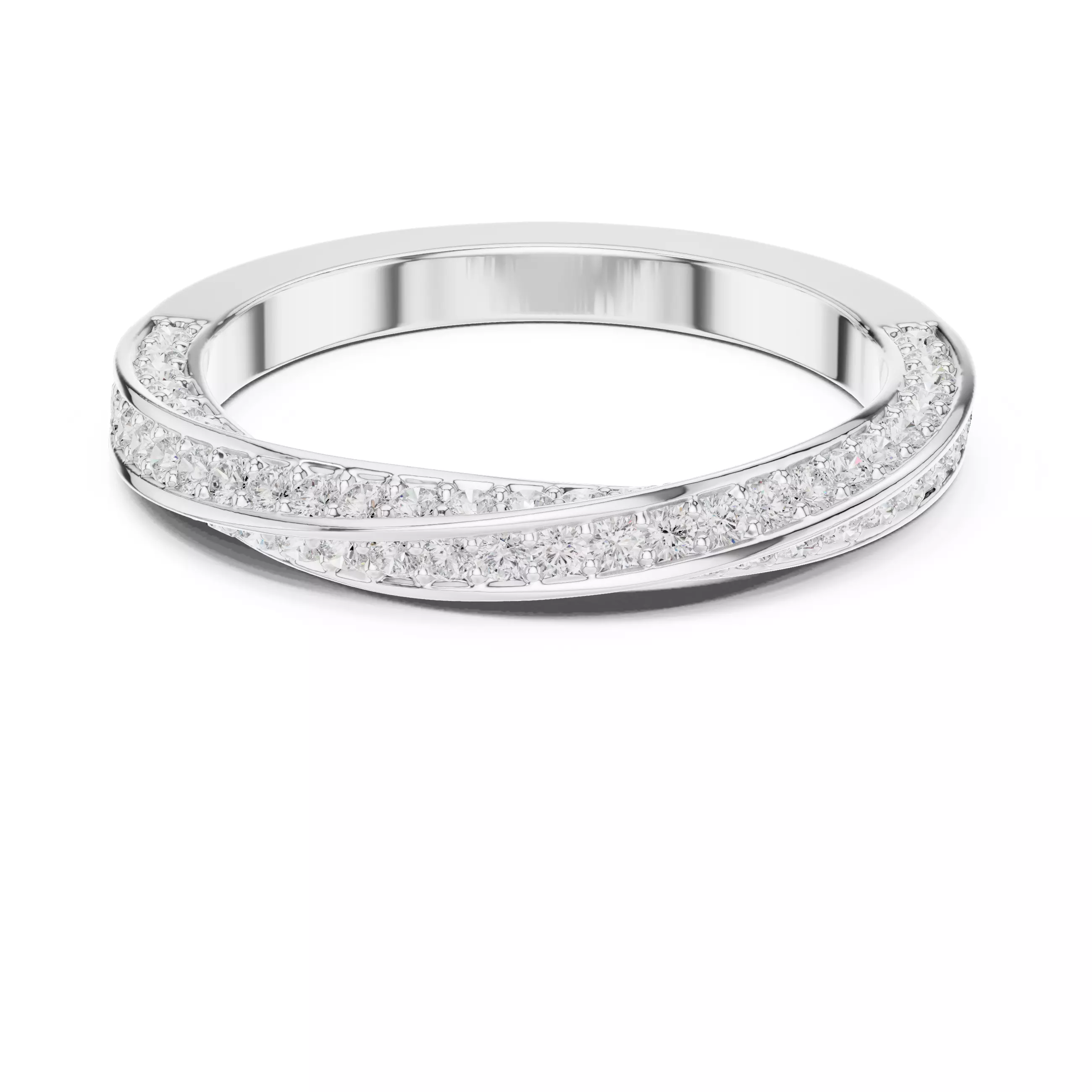 Twisted Eternity Band Ring 3dm stl renders animation videos 3D print model_9