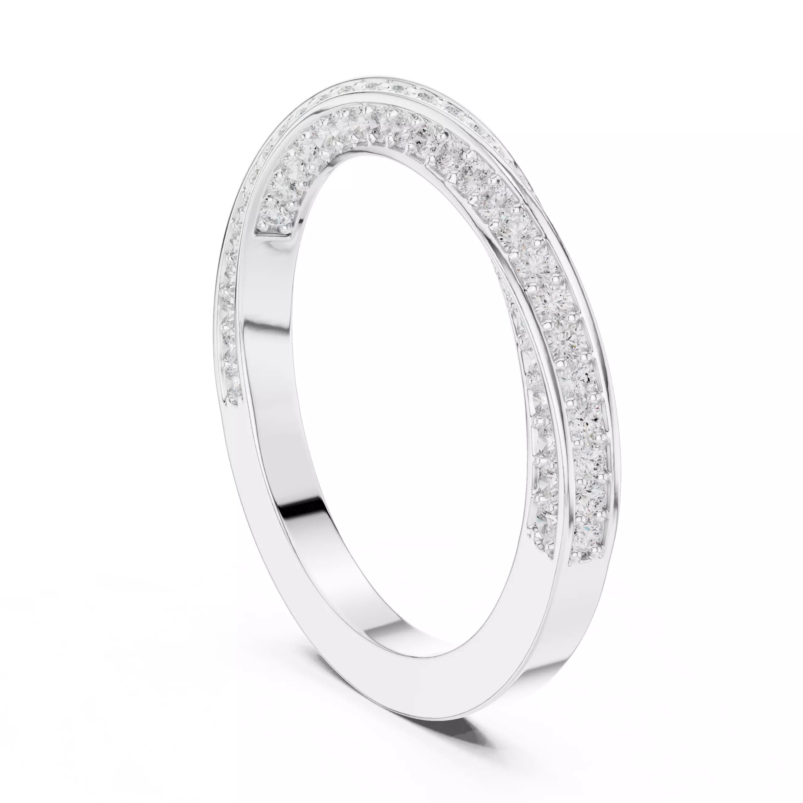 Twisted Eternity Band Ring 3dm stl renders animation videos 3D print model_6