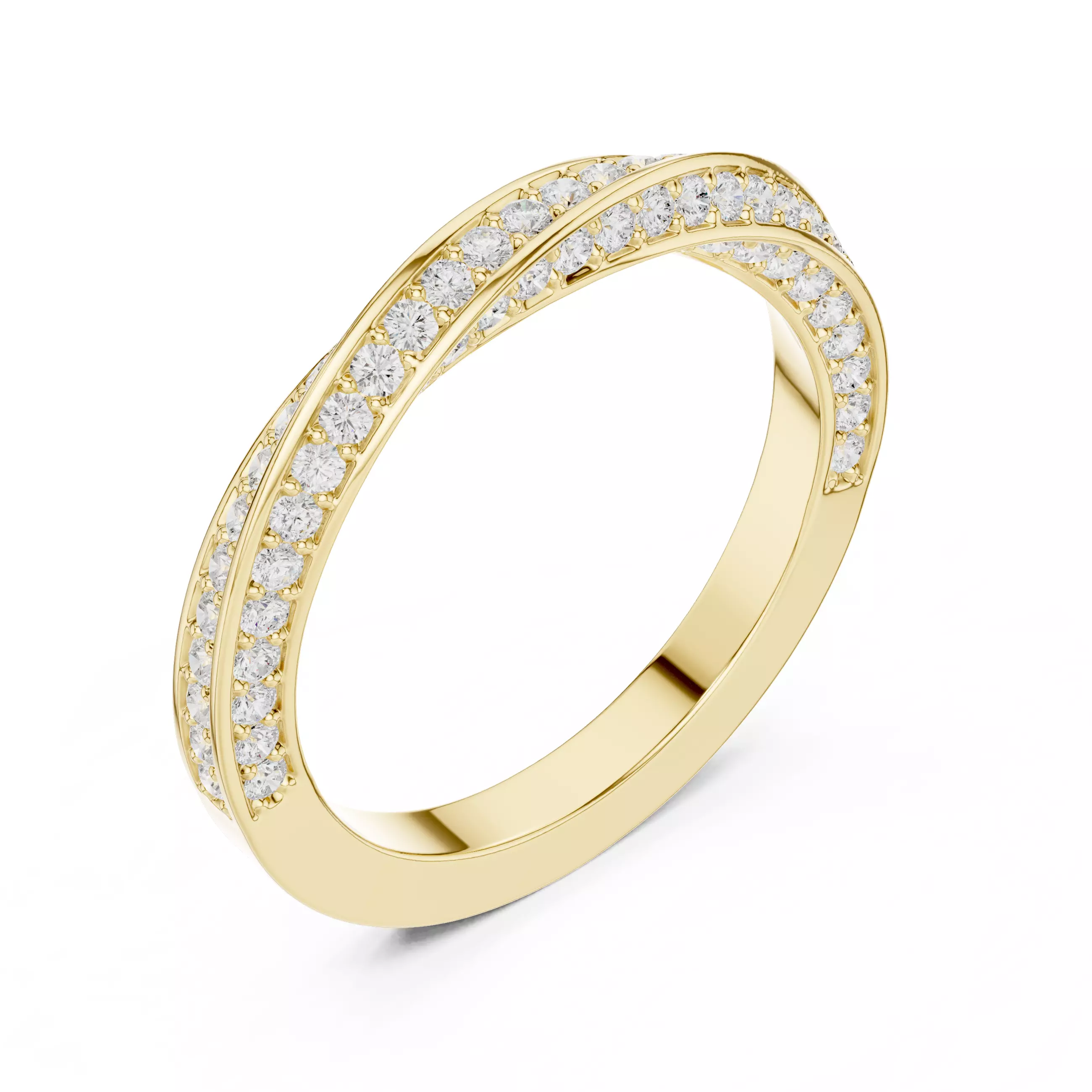 Twisted Eternity Band Ring 3dm stl renders animation videos 3D print model_11